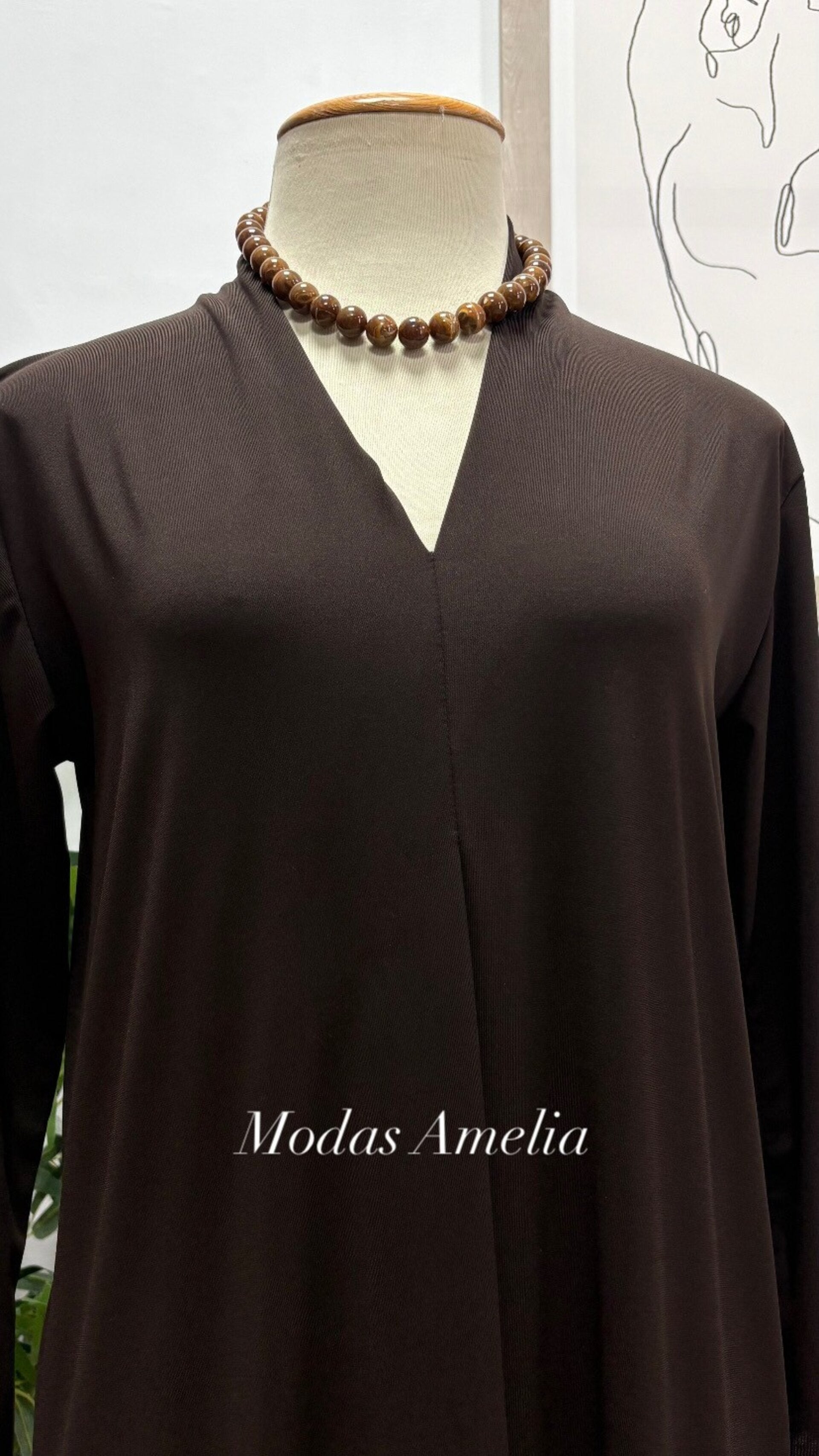 Collar Martina Marrón