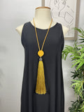 Collar Flecos Dorado