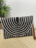 Cartera Rafia Negra